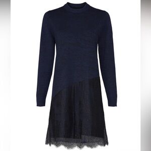 NWOT Thakoon x RTR Asymmetric Lace Sweater Dress